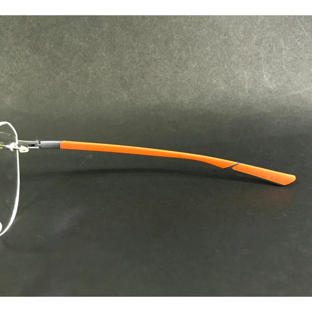 McLaren Eyeglasses Frames ML MS-85O04 C03 Ruthenium Orange Rimless 56-17-145